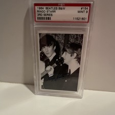 The Beatles 1964 B&W Ringo Starr #154 PSA Mint 9  G.T.C.G. ONLY 4 pop higher 