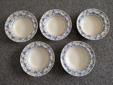 5 x Woods Burslem Glendale 16.5 cm Dessert Bowls
