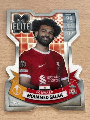 Match Attax Extra 23/24 Mohamed Salah Chrome Shield X Champions League #264