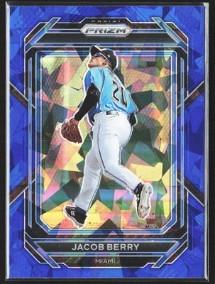2023 Panini Prizm #18 Jacob Berry Blue Ice Prizms