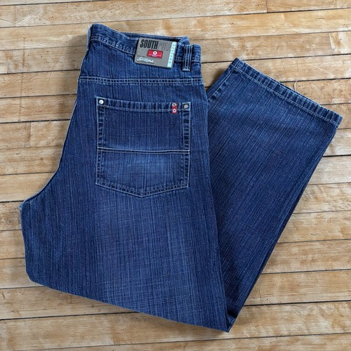 VTG Southpole Red Tab Jeans Baggy Skater y2k Grunge Mens 40x32 Crazy Fade