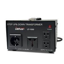 LiteFuze LT Series 1000 Watt Voltage Converter Transformer Step Up/Down