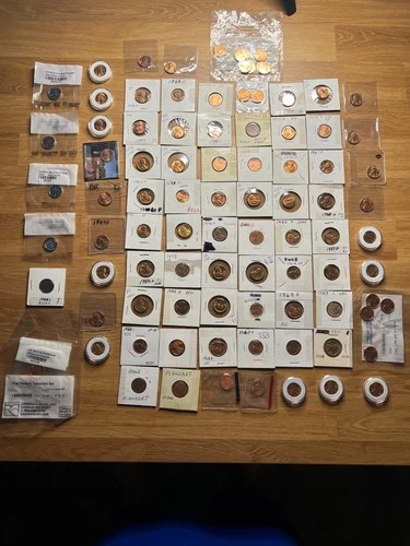 Over (90) Uncirculated Pennies from Large Collection - Multi Years and Mint!!