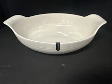 New Blue Harbor Ceramic 2.5 QT parallel white oval baker New unique design SRS6 