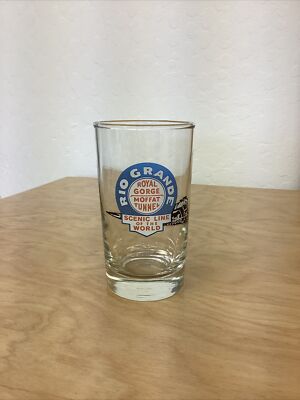 Rio Grande Royal Gorge - Moffat Tunnel Authentic Juice Glass / 4.5'' Tall