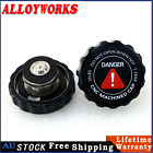 <!--F#f_0-->CNC Machined Aluminum Billet Notch Grip Radiator Cap Black Anodize 16lb Round AU<!--F/-->