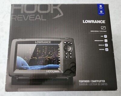 Lowrance HOOK Reveal 7 Fishfinder SplitShot Transducer Inland