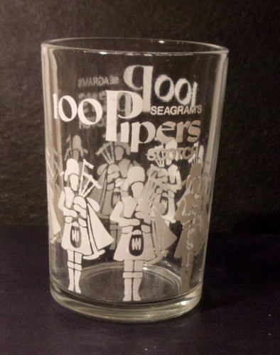 100 PIPERS Seagram's Scotch 2 ounce Shot Glass Alcohol Liquor - Picture 7 of 7