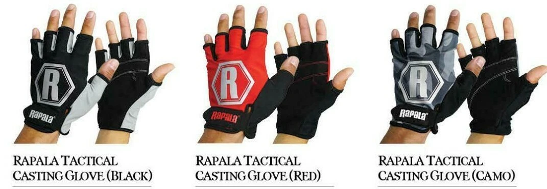 Rapala half finger gloves online