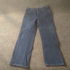 Vintage 80's Rustler Jeans 32 Waist 28 Inseam Cotton 87621 Dark Wash