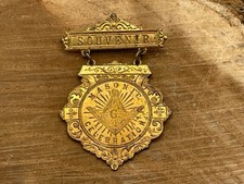 Vintage Early Masonic Celebration Souvenir Medal--2319.24