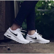 nike air max thea white with black