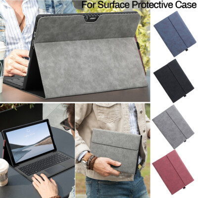 Flip Cover PU Leder Hülle Case für Microsoft Surface Pro 8 7 Plus X Go 1 2 3