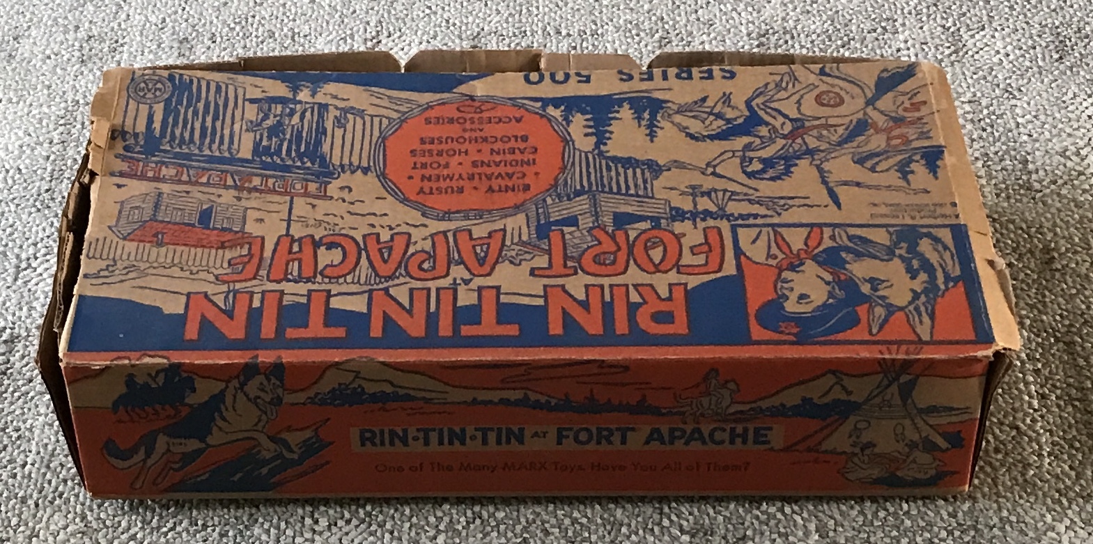 MARX RIN TIN TIN FORT APACHE PLAYSET BOX ONLY 3657 C. 1950'S | eBay