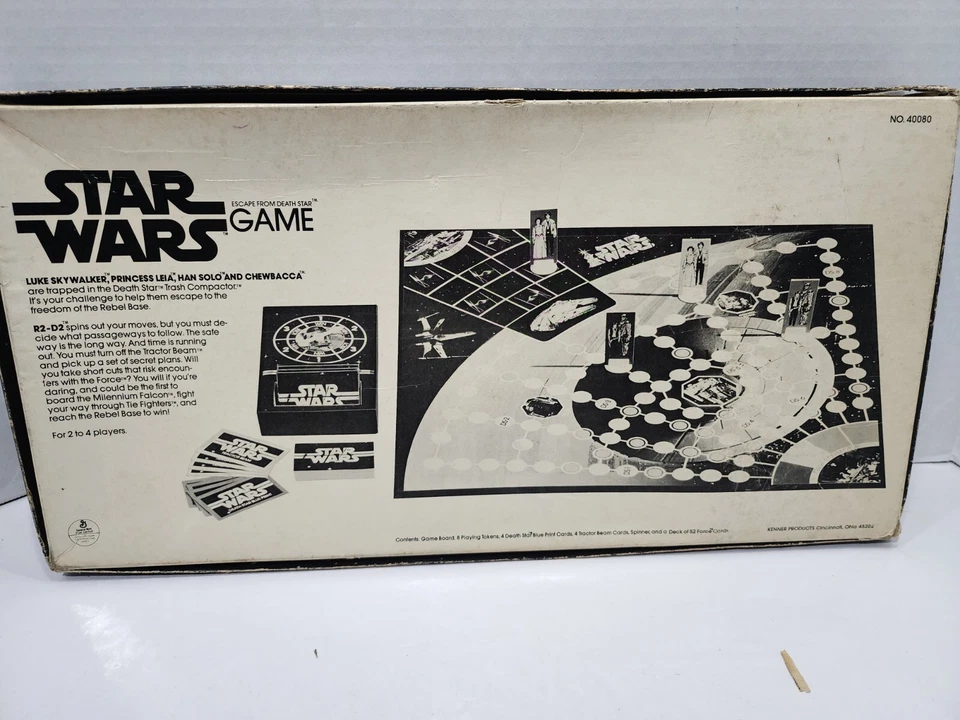 Juego de mesa Star Wars Escape From the Death Star Kenner Vintage 1977 Foto 3 de 4