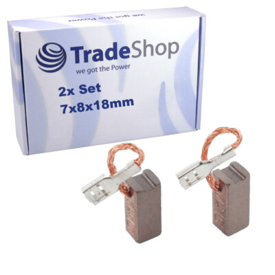 2x Bronzekohlen Kohlebürsten 7x8x18mm für GBH 180-LI ersetzt 1 619 P14 345