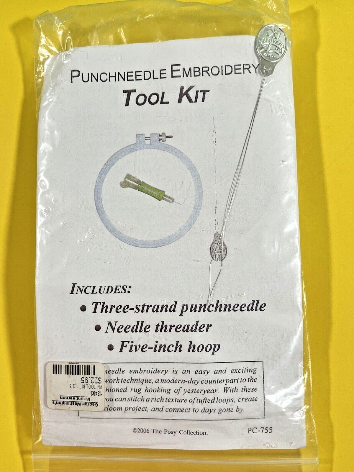 The Posy Collection Punchneedle Embroidery Tool Kit from Mt. Vernon