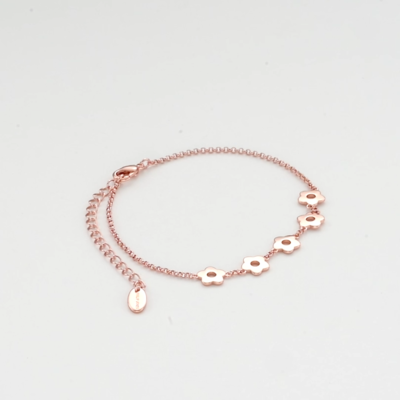 Rose Gold Plated Flower Bracelet