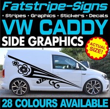 to fit VOLKSWAGEN CADDY GRAPHICS STICKERS STRIPES DECALS DAY VAN HIGHLINE R LINE