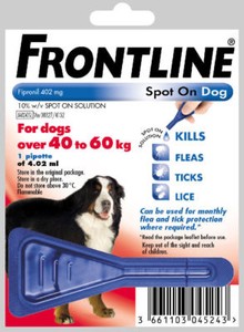 frontline spot on large dog
