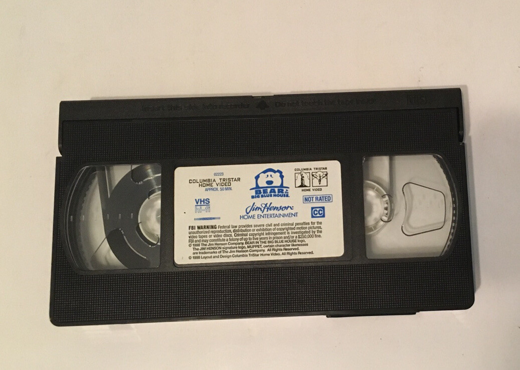 Bear in the Big Blue House Jim Henson Volume 1 VHS Tape 1998 Dura Case ...