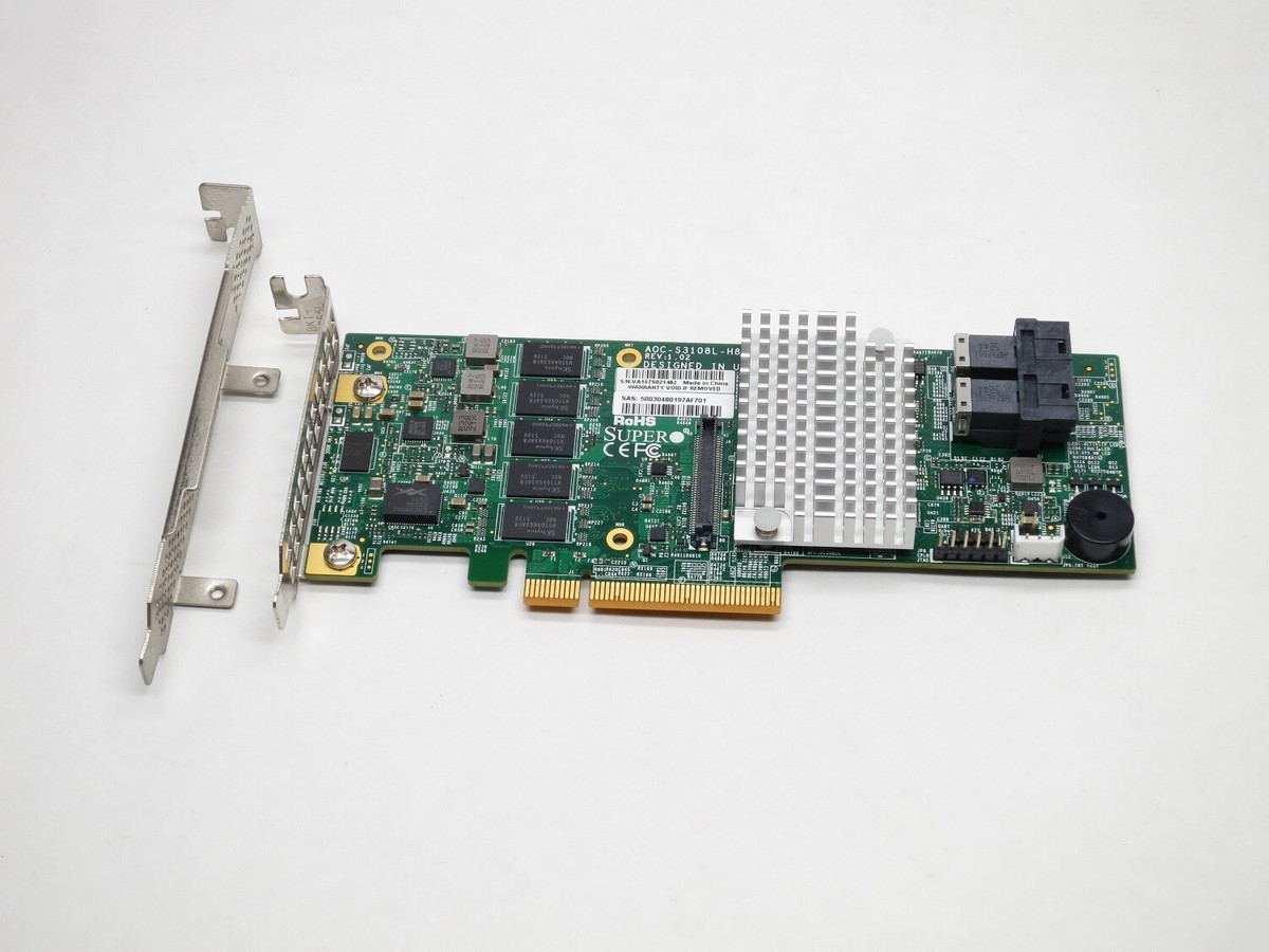 AVAGO/LSI SAS9300-8I 8P PCI-E SAS/SATA 12Gb/s HBA BOTH BRACKETS LSI00344
