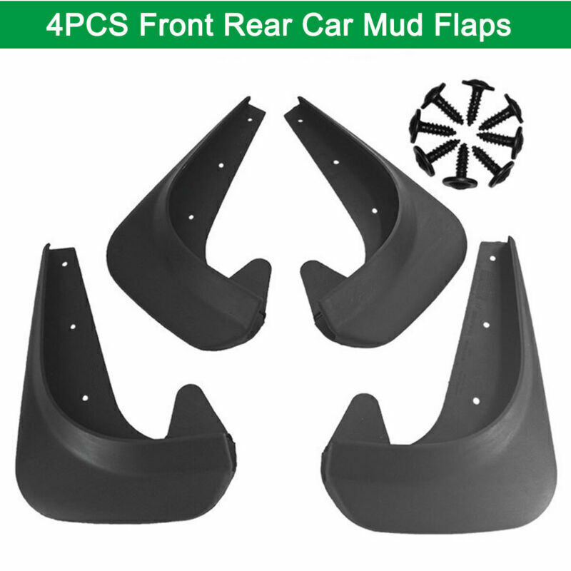 4PC Flexible Car Fender Flares Wide Body Wheel Arches EVA Plastic Set