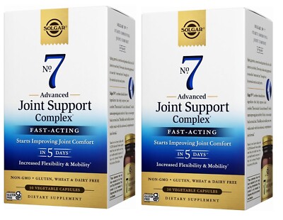 Solgar No. 7 Joint Support (30 Vegetable Capsules) - 2 Bottles Pack
