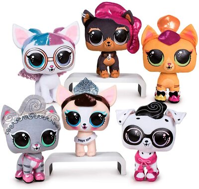 Lol Surprise Soft Plush Toy Pets Dogs Cats Toy 24cm In Different  Characters - Main Image