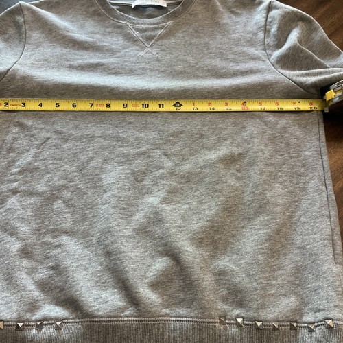 VALENTINO UNTITLED GREY ROCKSTUD SWEATER WITH ROCKSTUD DETAILS SIZE M - Picture 9 of 24