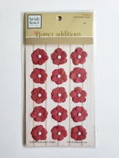 Heidi Grace Designs Pre-Braded Red Flowers  Scrapbooking Embellishments