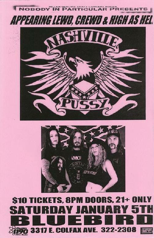 NASHVILLE PUSSY DENVER 2002 ORIGINAL CONCERT POSTER | eBay