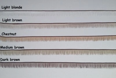 Reborn Puppe Wimpern - 200 mm x 6 mm - 5 Farben