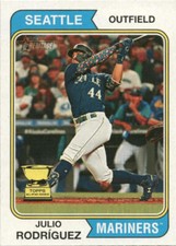 2023 Topps Heritage Julio Rodríguez #18f Seattle Mariners