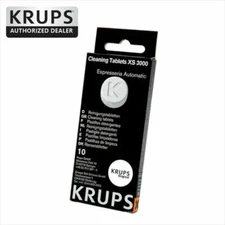 Krups XS3000 Fully Automatic Machines Cleaning Tablets 10 Count Genuine