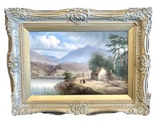 Vintage Antique Thomas  Dawson, British, (1860-1896), Painting Oil/Canvas Signed