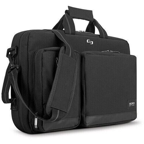 Solo UBN3104 Urban 5" x 17.25" x 17.24" Polyester Hybrid Briefcase - Black New - Bild 1 von 12