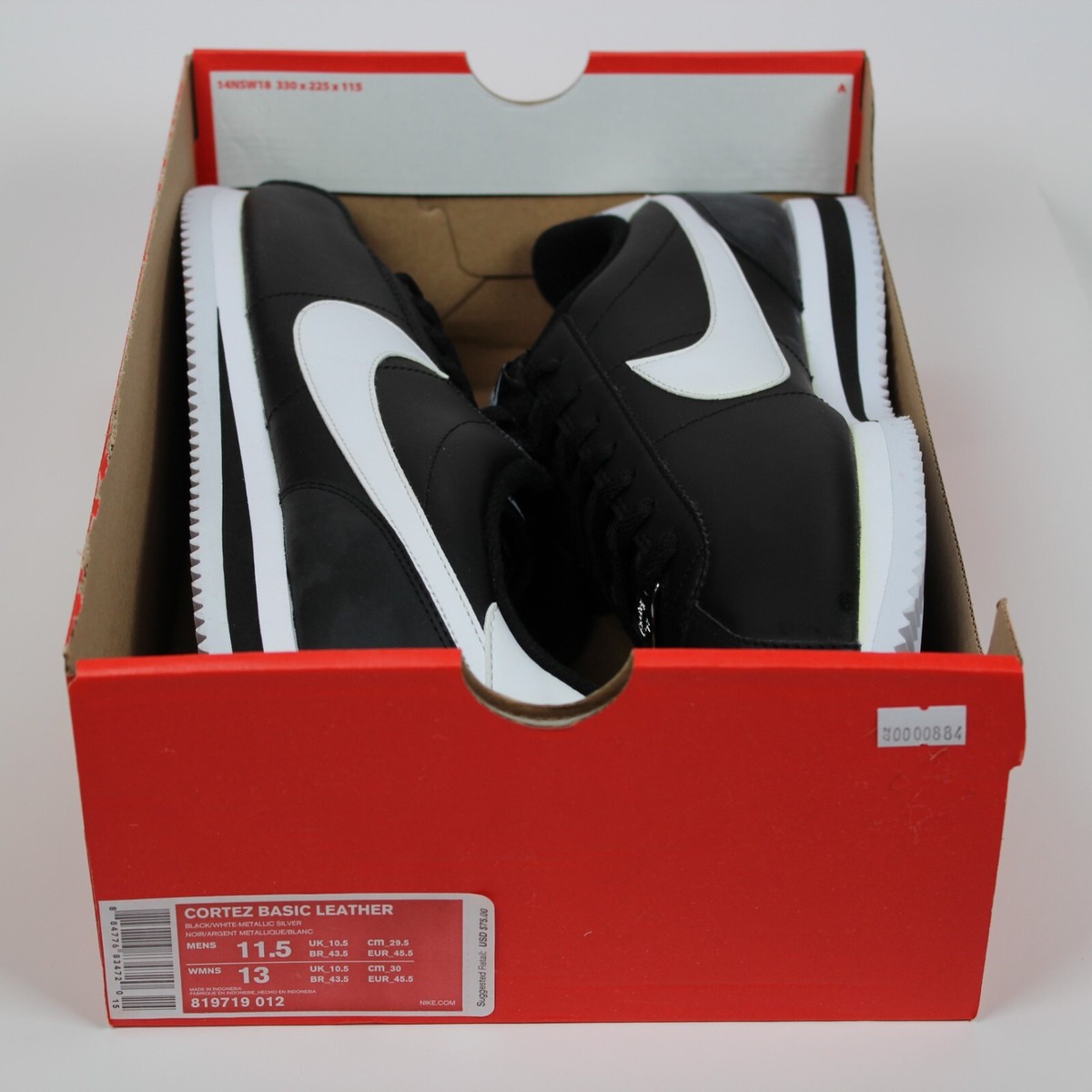 Nike Cortez Basic Leather (2019) 'Black White' 819719-012 Men's