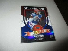 Kyle Pitts 2021 Panini Prizm Draft Picks Crusade Red White & Blue RC #167