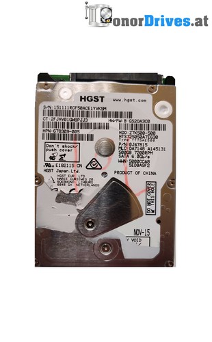 Hitachi  Z7K500-500 - 0J47815 - 500 GB - SATA - Pcb 220 0A90427 01 Rev.*