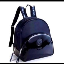 Versace Parfums Black Medusa Logo Adjustable Strap Backpack 💥