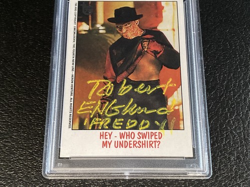 2013 Topps 75th Anniversary PSA Auto Freddy Krueger Robert Englund Signed Elm St - Picture 2 of 5