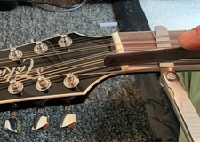 MusicianAtHeart Unbleached Slotted REAL BONE Nut for GIBSON SG 12 String Guitar