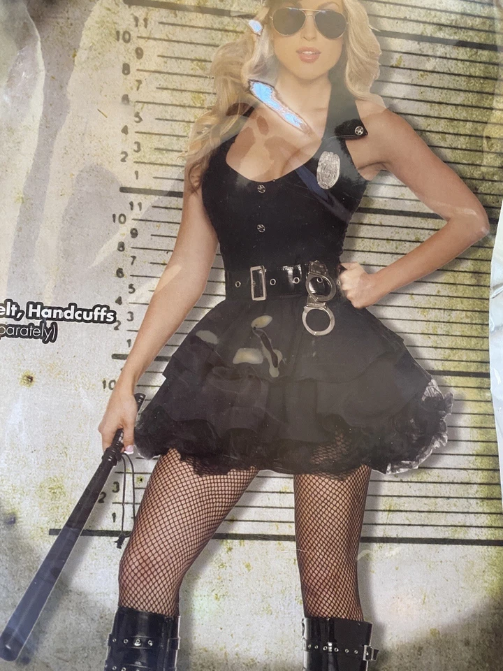 Sexy Disfraz de Policía Vestido de Oficial de Policía Mujer Mediano Insignia Espíritu Halloween Foto 2 de 4