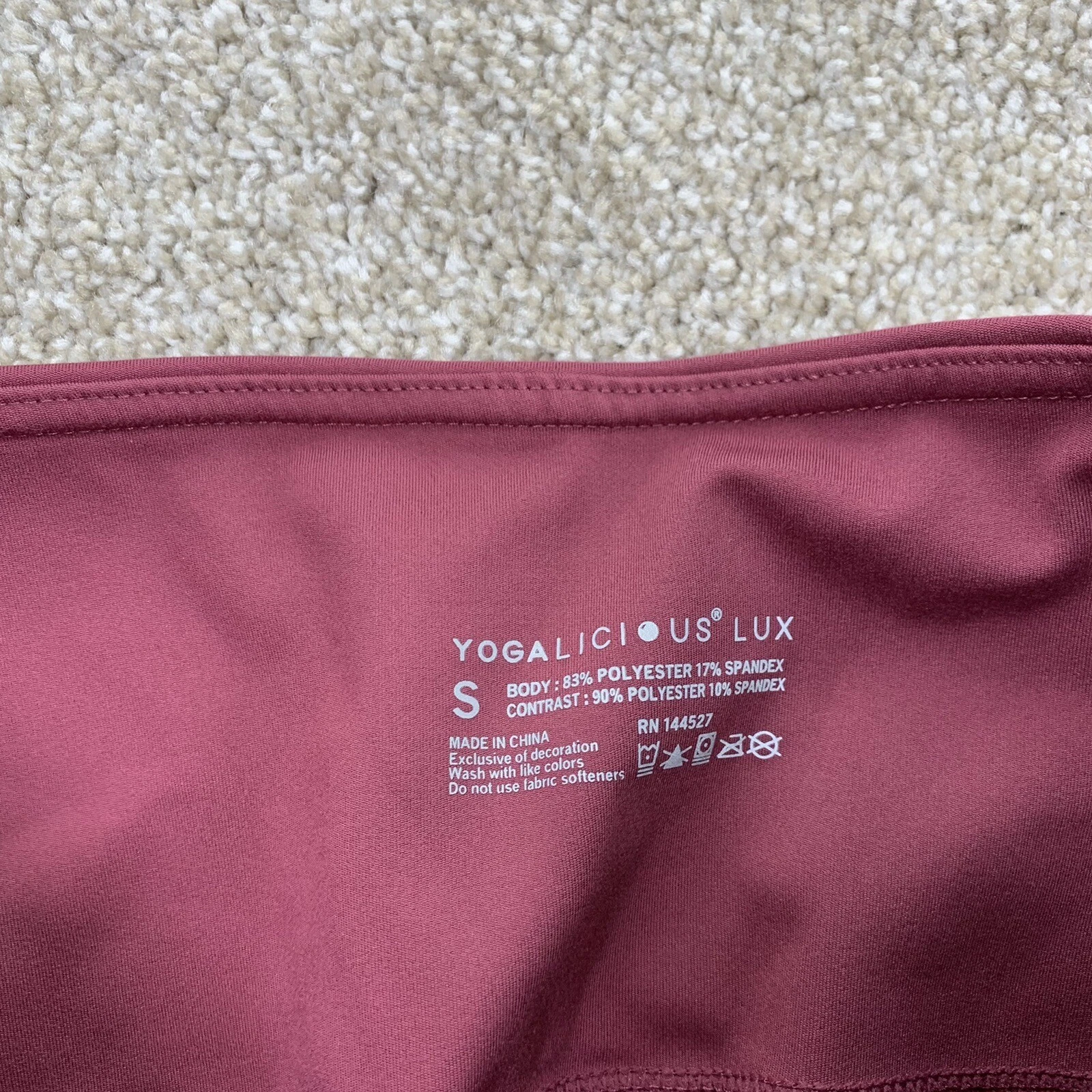 yogalicious lux pull on high waist 23 inseam leggings