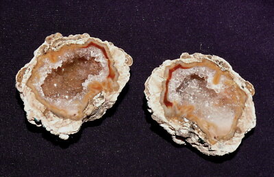 Thunderegg, Paar, 2-teilig, Achat, Bakers Ranch, New Mexico, 55,7g 43x34x17mm