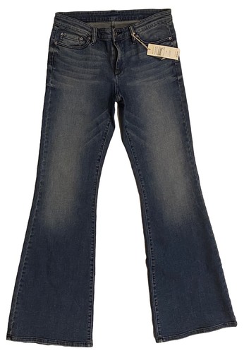 BCBG Maxazria Jeans Womens Size 30 Alexander Grande Flared Leg Blue Wash Denim - Picture 2 of 22