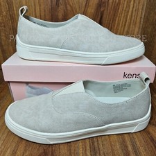 KENSIE Women's Salia Canvas Slip-on Shoes  Beige  Various Sizes