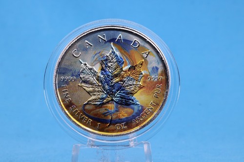Canada Farbmünze 2024 Blue DRAGON 1 OZ SILBER - COLOR EDITION - 第 7/12 張圖片