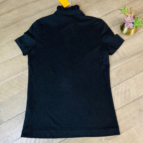 Tory Burch Mock Neck Short Sleeve Polo Women's Size XS - 第 9/11 張圖片